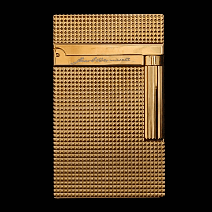 The Royale Handcrafted Solid Brass Lighter by Jacob Bromwell® showcasing elegant design and craftsmanship