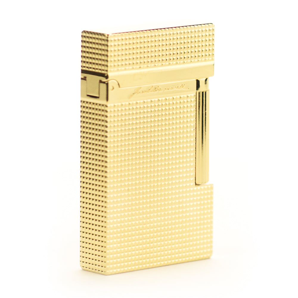 The Royale Handcrafted Solid Brass Lighter by Jacob Bromwell featuring textured design and luxurious finish.