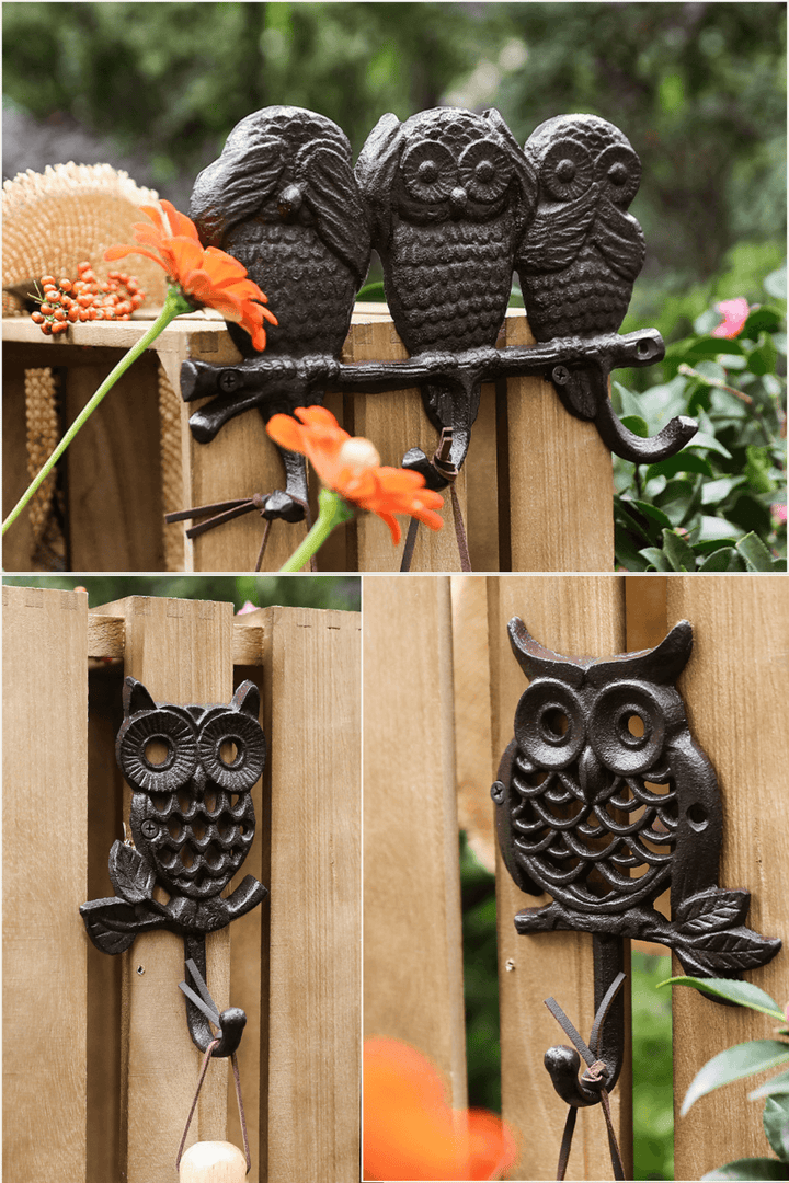 Cast Iron Owl Hook