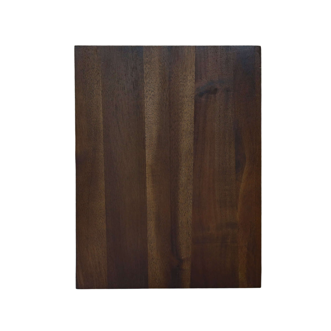 Dark wood board for Rustic Deer Engraved Wood Serving Board product.