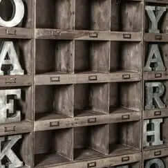 X-Large Rustic Recyced Pine Display Shelf