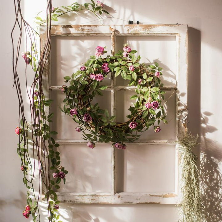 Artificial Silk Rose Vine 57" Long