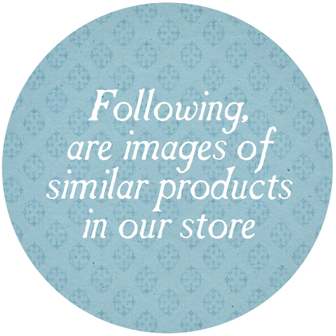 Following are images of similar products in our store, featuring a light blue patterned background.
