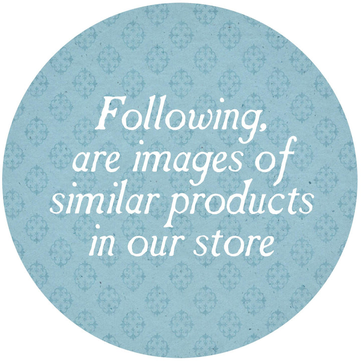 Following are images of similar products in our store, featuring a light blue patterned background.