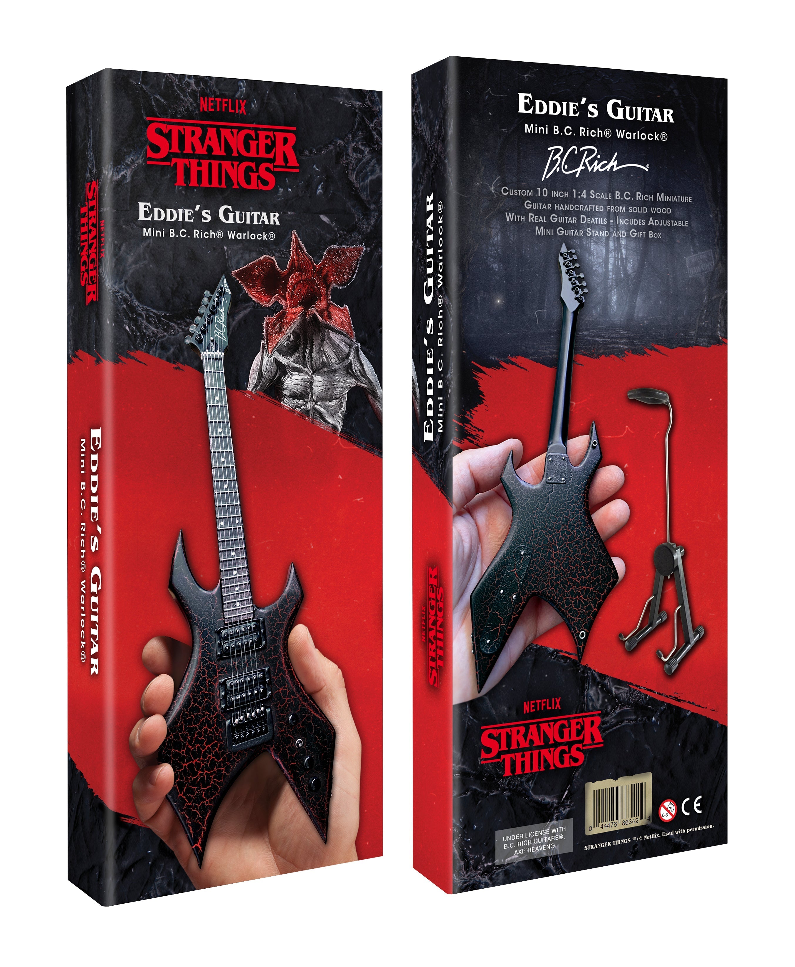 Stranger Things Eddie's B.C. Rich Warlock Mini Guitar – Vintage