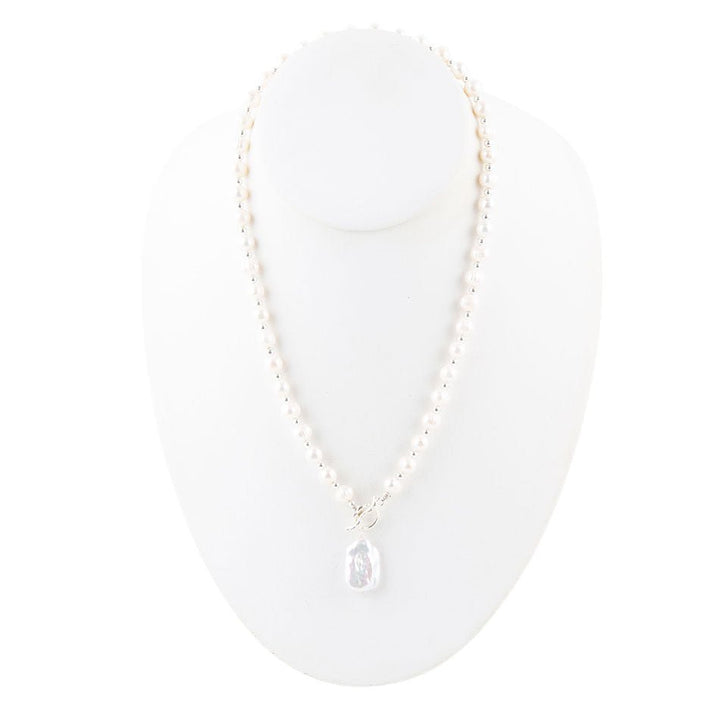Sunday Best Pearl Toggle Necklace
