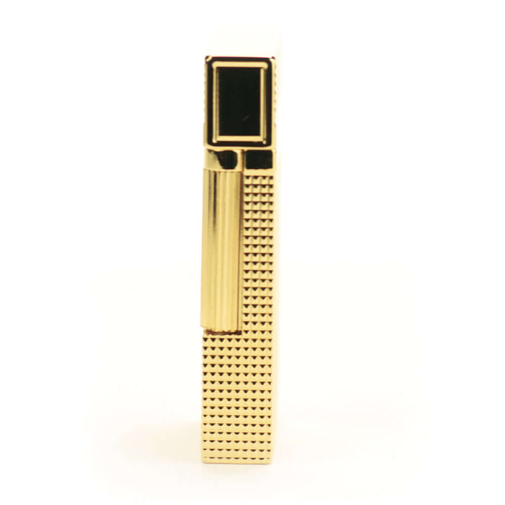 The Royale Handcrafted Solid Brass Lighter by Jacob Bromwell, showcasing luxury design and craftsmanship.