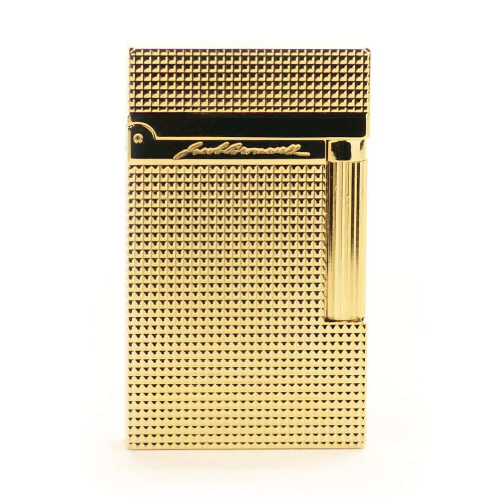 The Royale Handcrafted Solid Brass Lighter by Jacob Bromwell, luxury brass craftsmanship