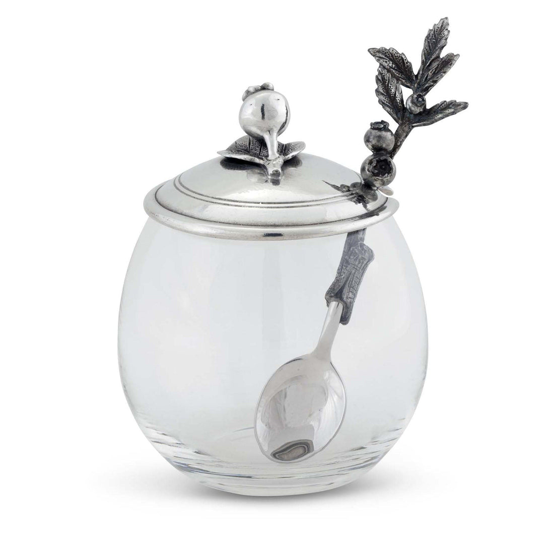 Blueberry Jam Jar with Spoon