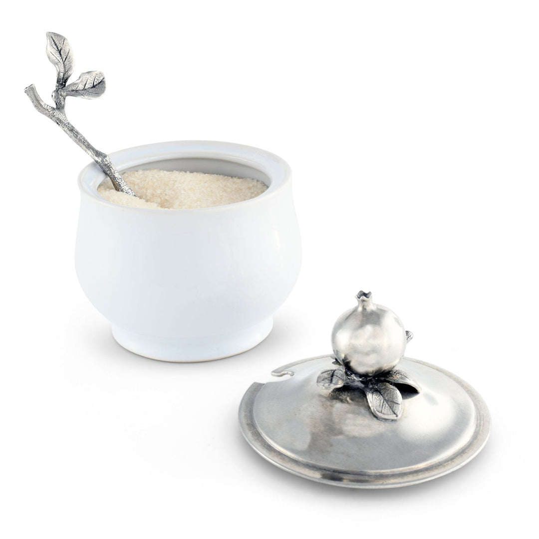 Pomegranate Sugar Bowl and Spoon