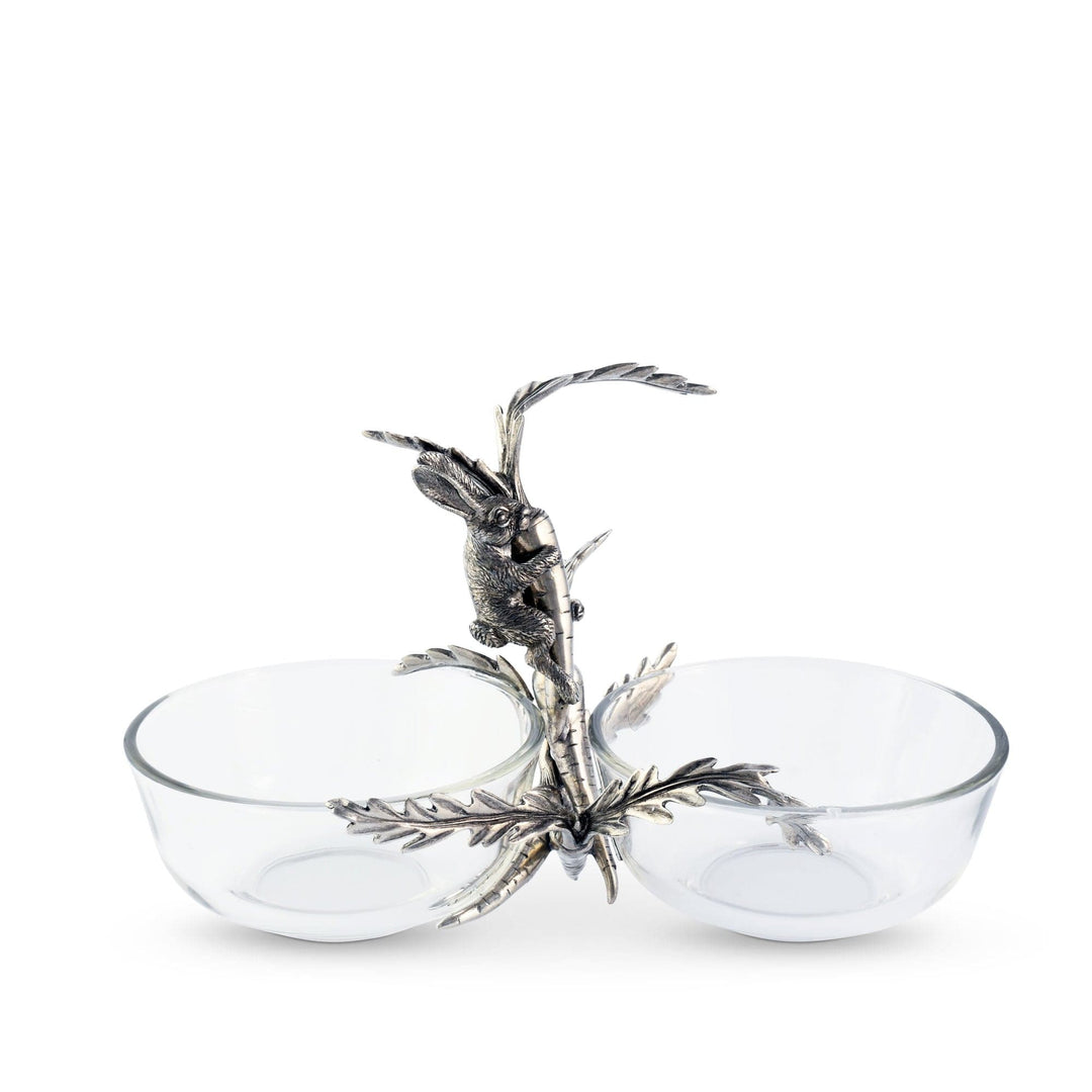 Rabbit / Carrot Double Dish Condiment Server