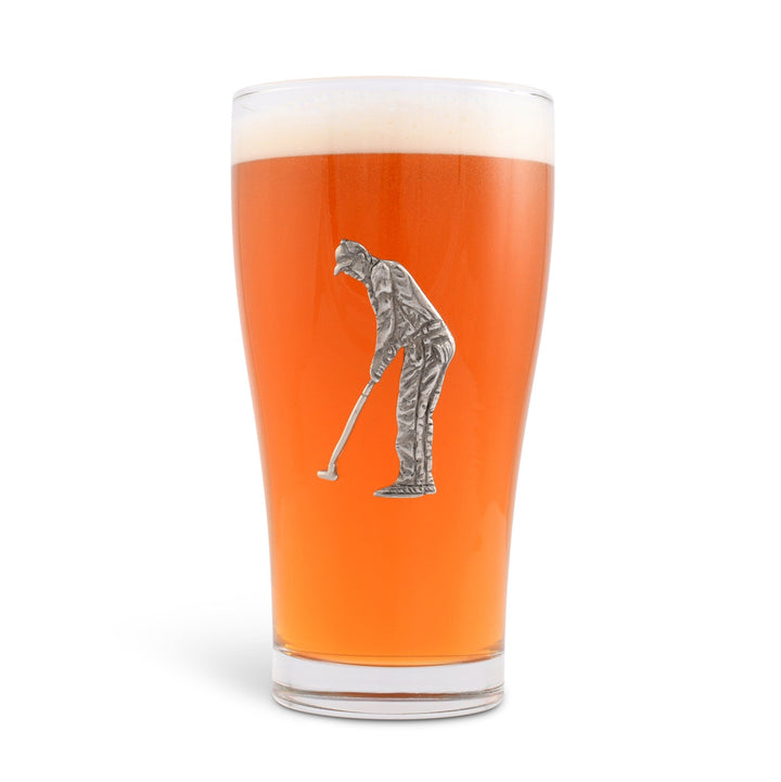 Golfer Beer Glass