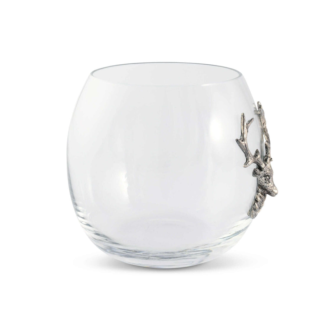 Elk / Deer Stemless Wine Glass