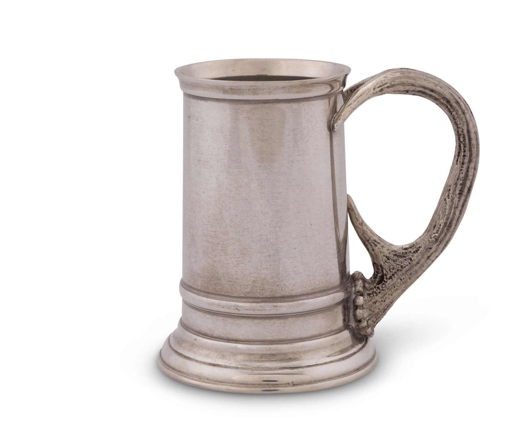 Peweter tankard on a white background