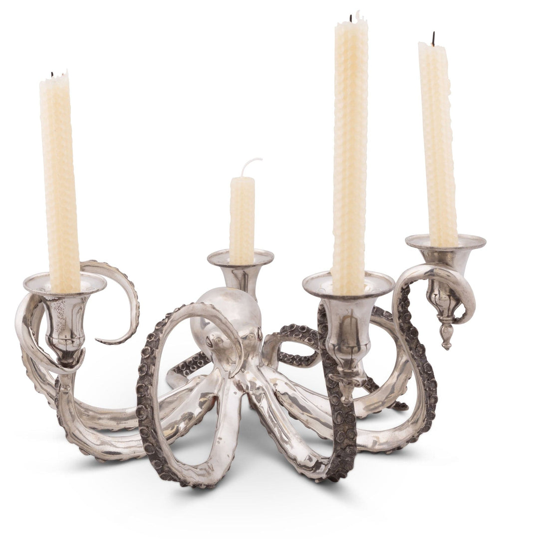 Decorative candle holder with four candle holders on a white background