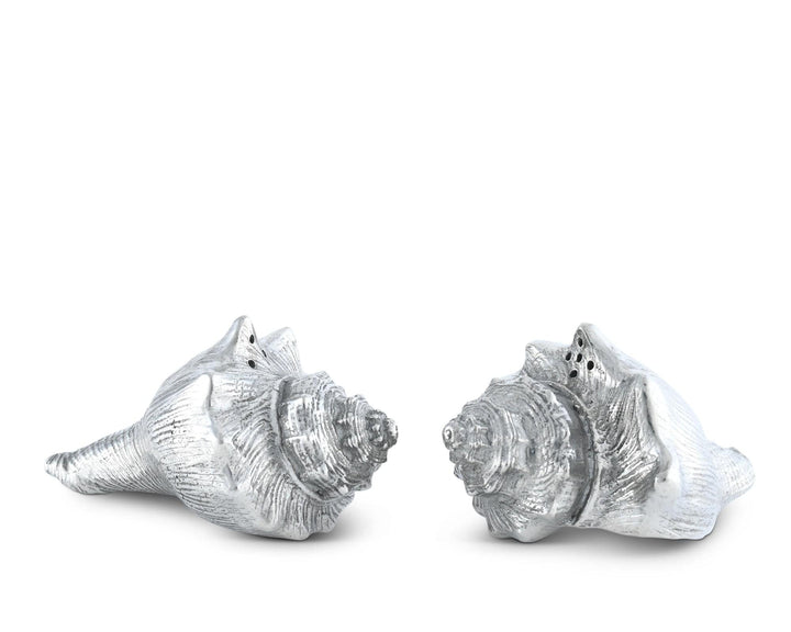 Pewter Conch Shells Salt & Pepper Set