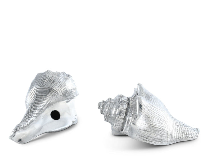Pewter Conch Shells Salt & Pepper Set