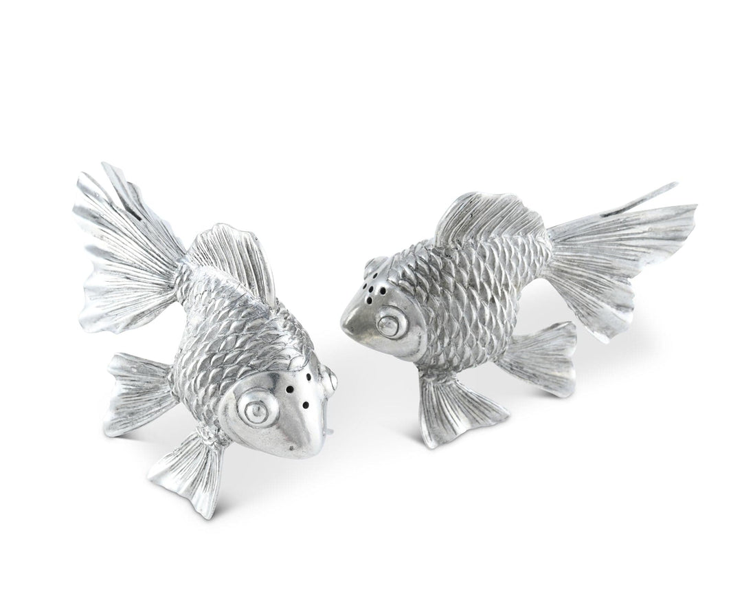 Pewter Goldfish Salt & Pepper Set