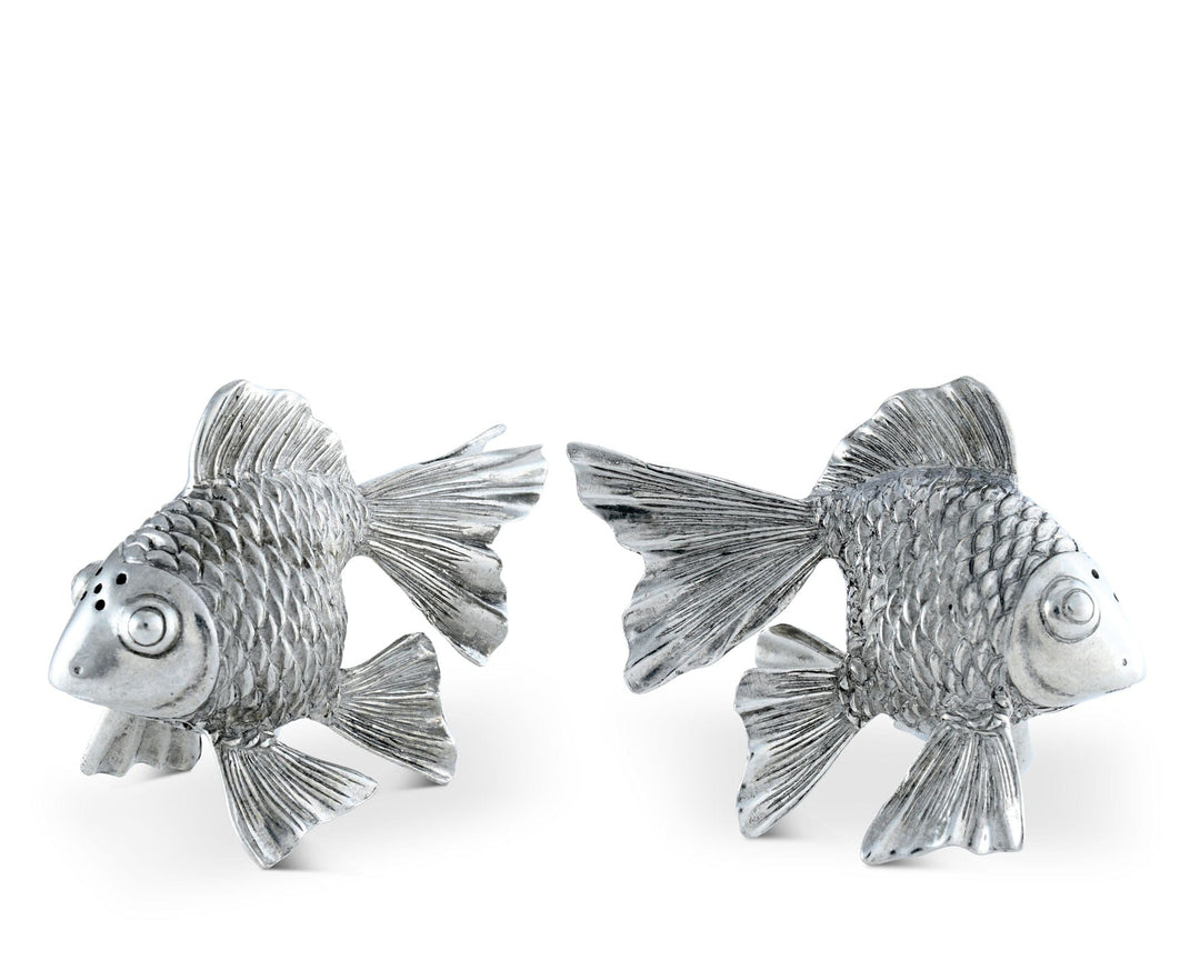 Pewter Goldfish Salt & Pepper Set