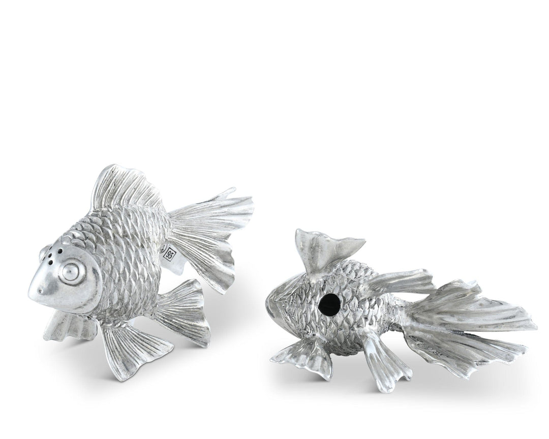Pewter Goldfish Salt & Pepper Set