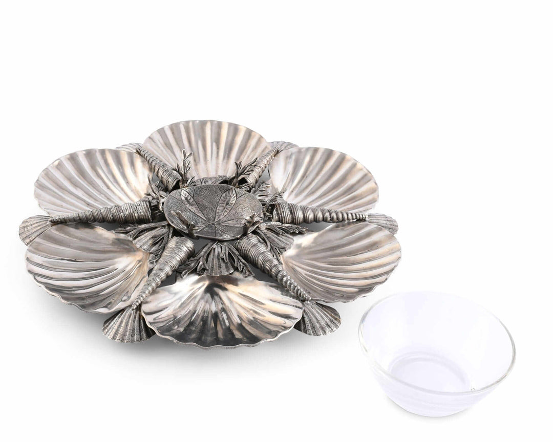 Pewter Marine Life Serving Tray
