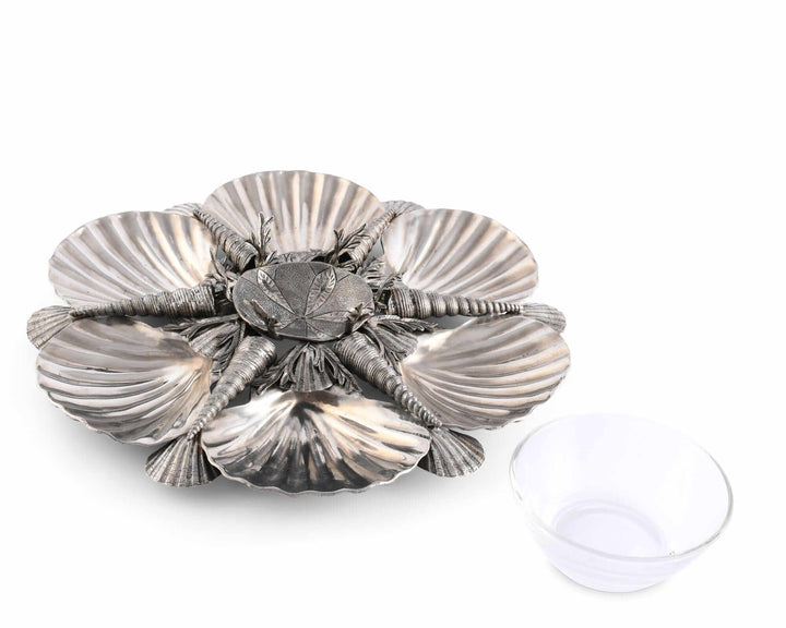 Pewter Marine Life Serving Tray