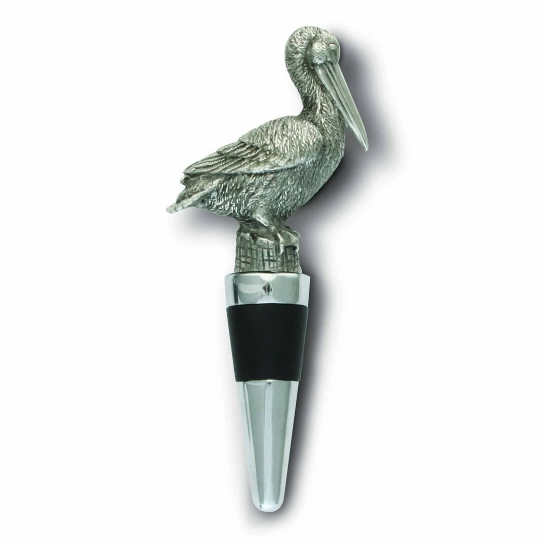 Nautical Pewter Pelican Wine Bottle Stopper