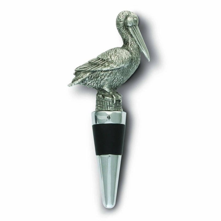 Nautical Pewter Pelican Wine Bottle Stopper