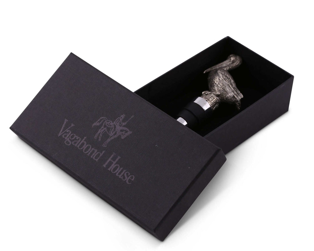 Nautical Pewter Pelican Wine Bottle Stopper