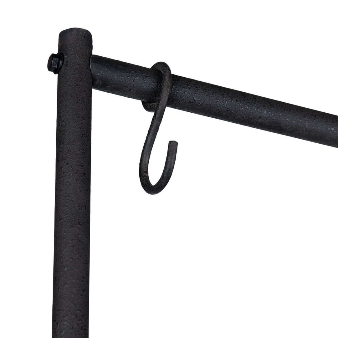 Vintage French Patisserie Kitchen Island image showing metal hook detail