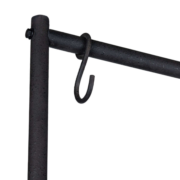 Vintage French Patisserie Kitchen Island image showing metal hook detail