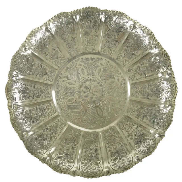 Vintage Moroccan Silver Tray
