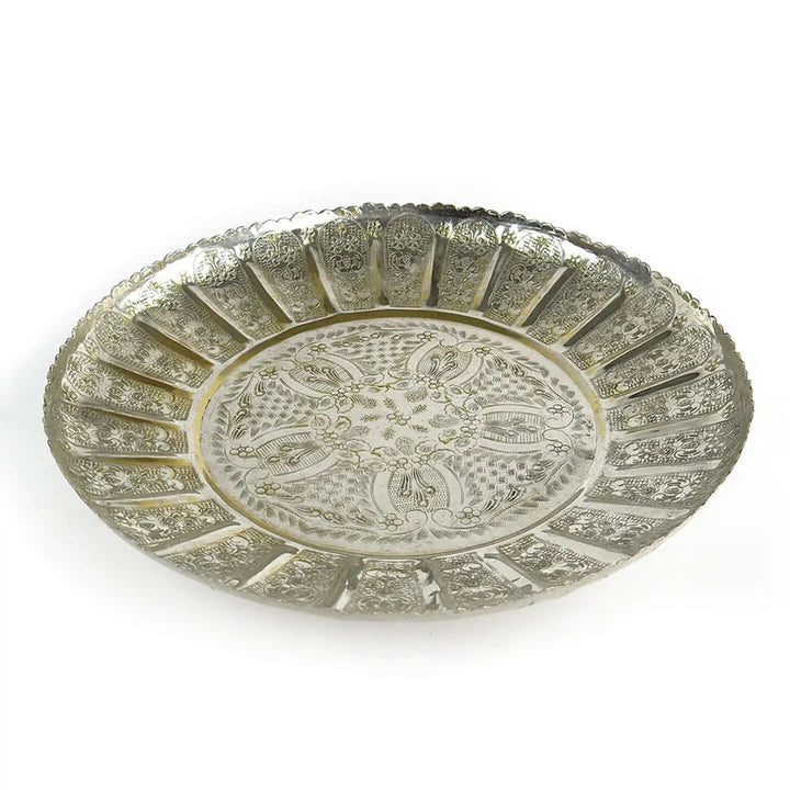 Vintage Moroccan Silver Tray
