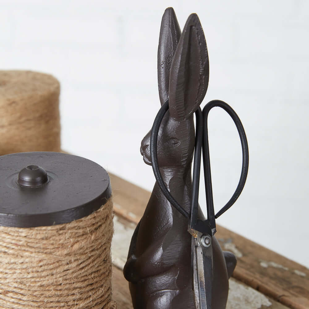 Vintage Rabbit Twine Holder and Scissors