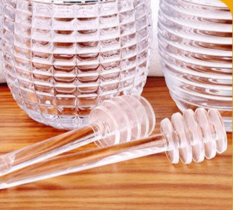 Close detail of the horizontal ribs and integrated glass dipper