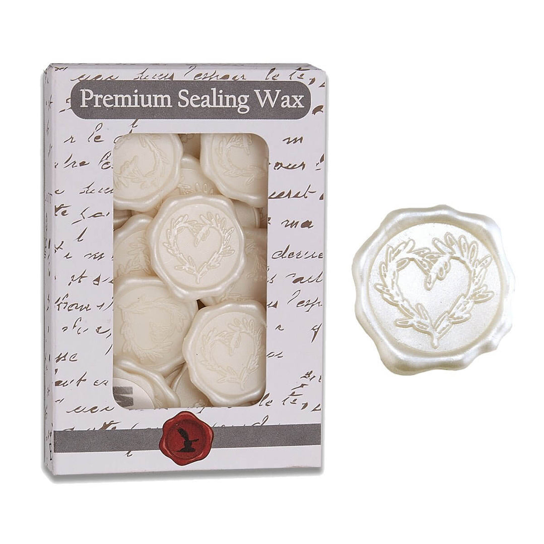 Vintage Branch Heart Wax Seal Stickers for Wedding Invitations, featuring elegant branch heart design on premium sealing wax.