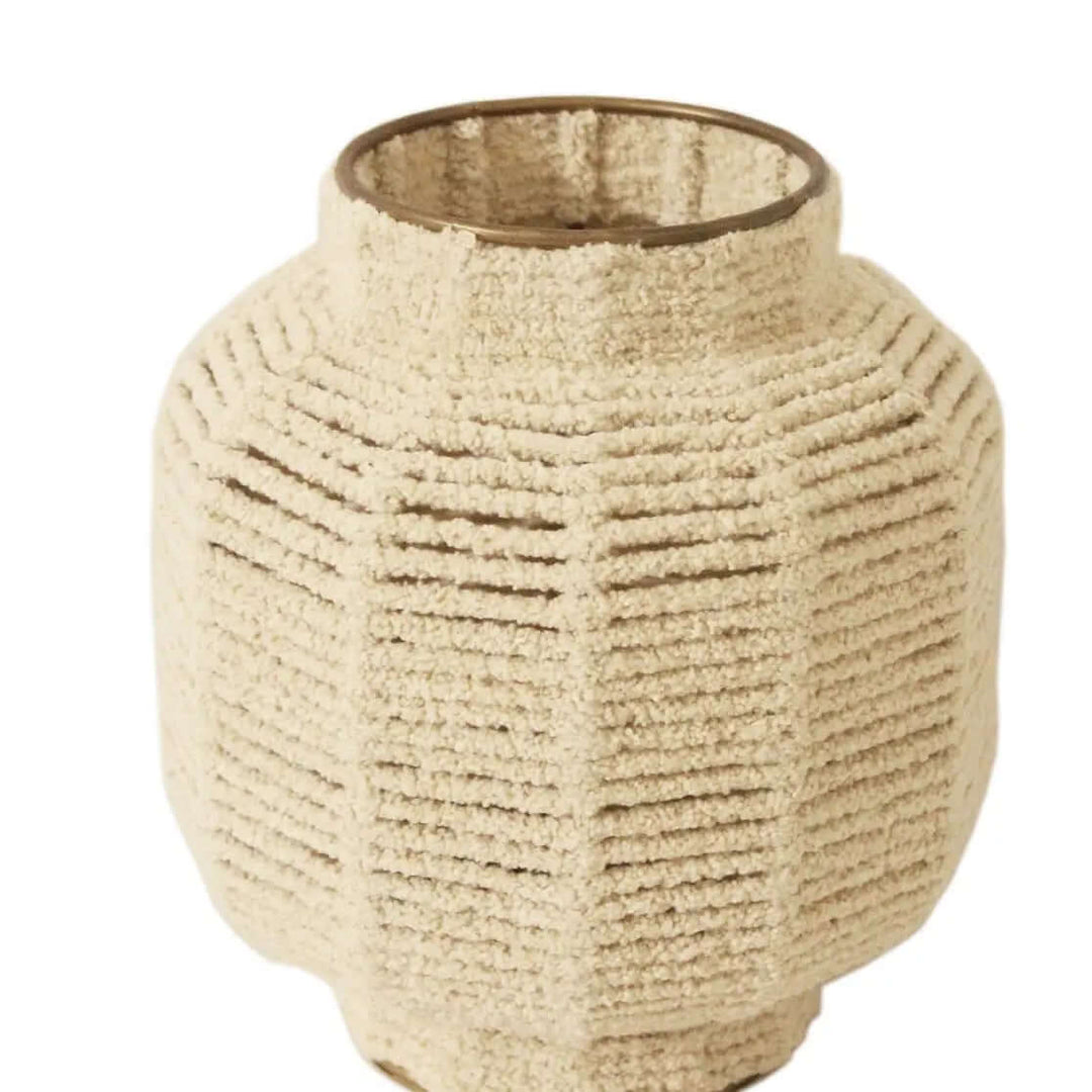 White Macrame Vase
