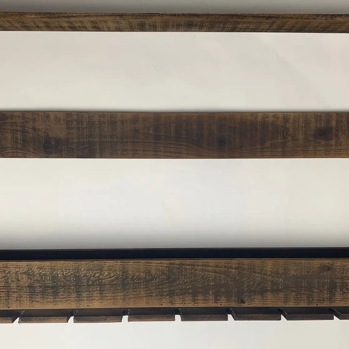Wooden Wall Wine Rack