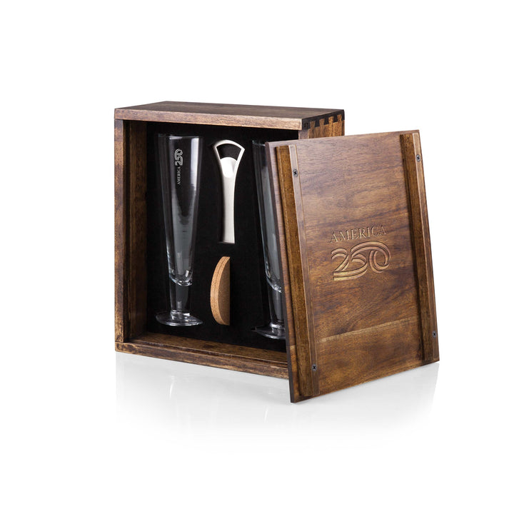 America250 America 250 - Pilsner Beer Glass Gift Set