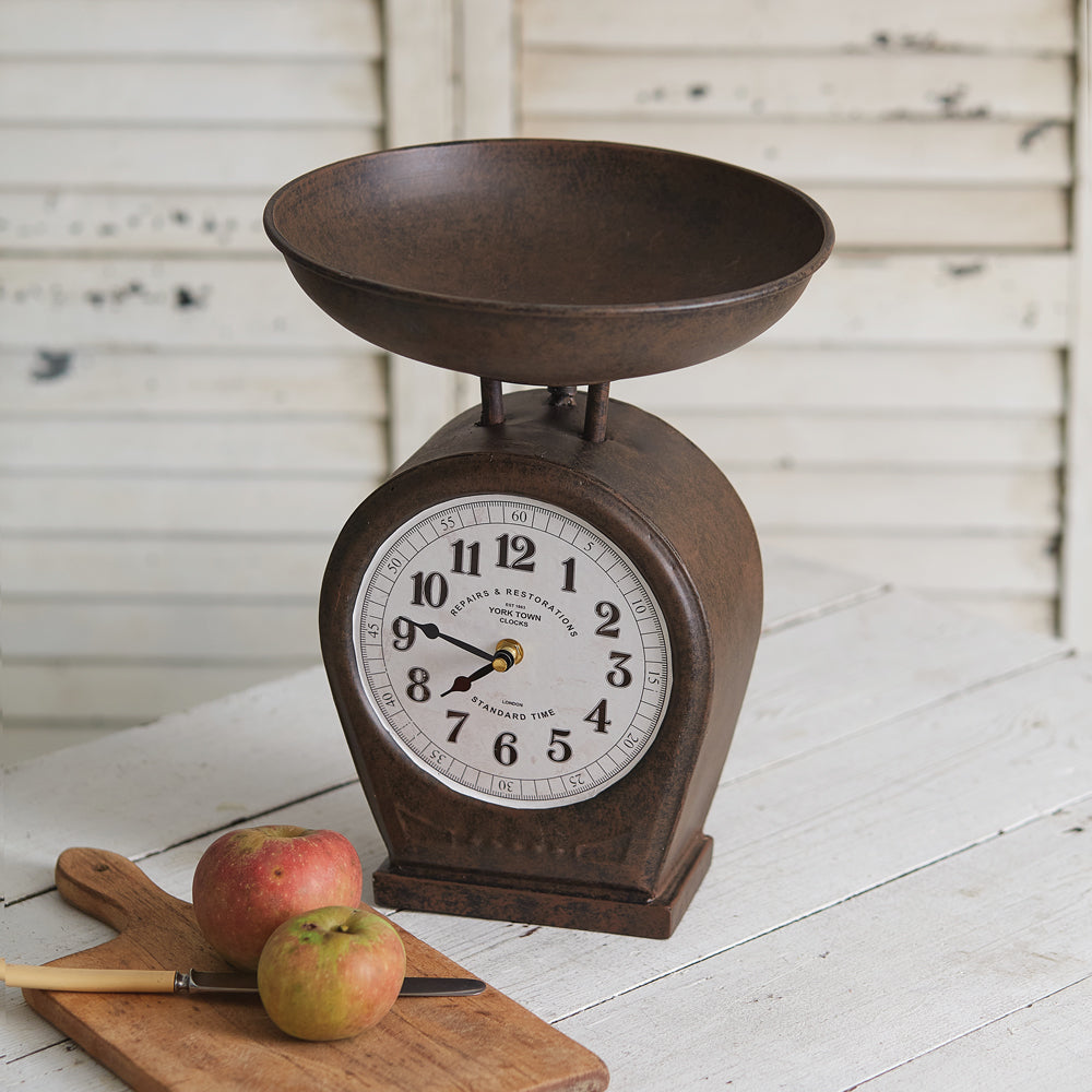 Farmhouse Kitchen Scale Clock